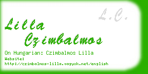 lilla czimbalmos business card